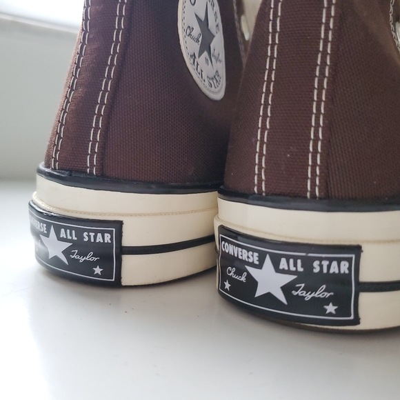 ♡SOLD♡ Converse Brown Chuck 70 High Top Shoes Men's Size 6 Women's Size 8 Unisex - Picture 15 of 16